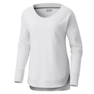 PFG Columbia White Sweatshirt Cast n Relax Sz S